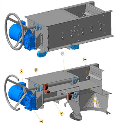 Задвижка винтовая с электроприводом ЗВЭ